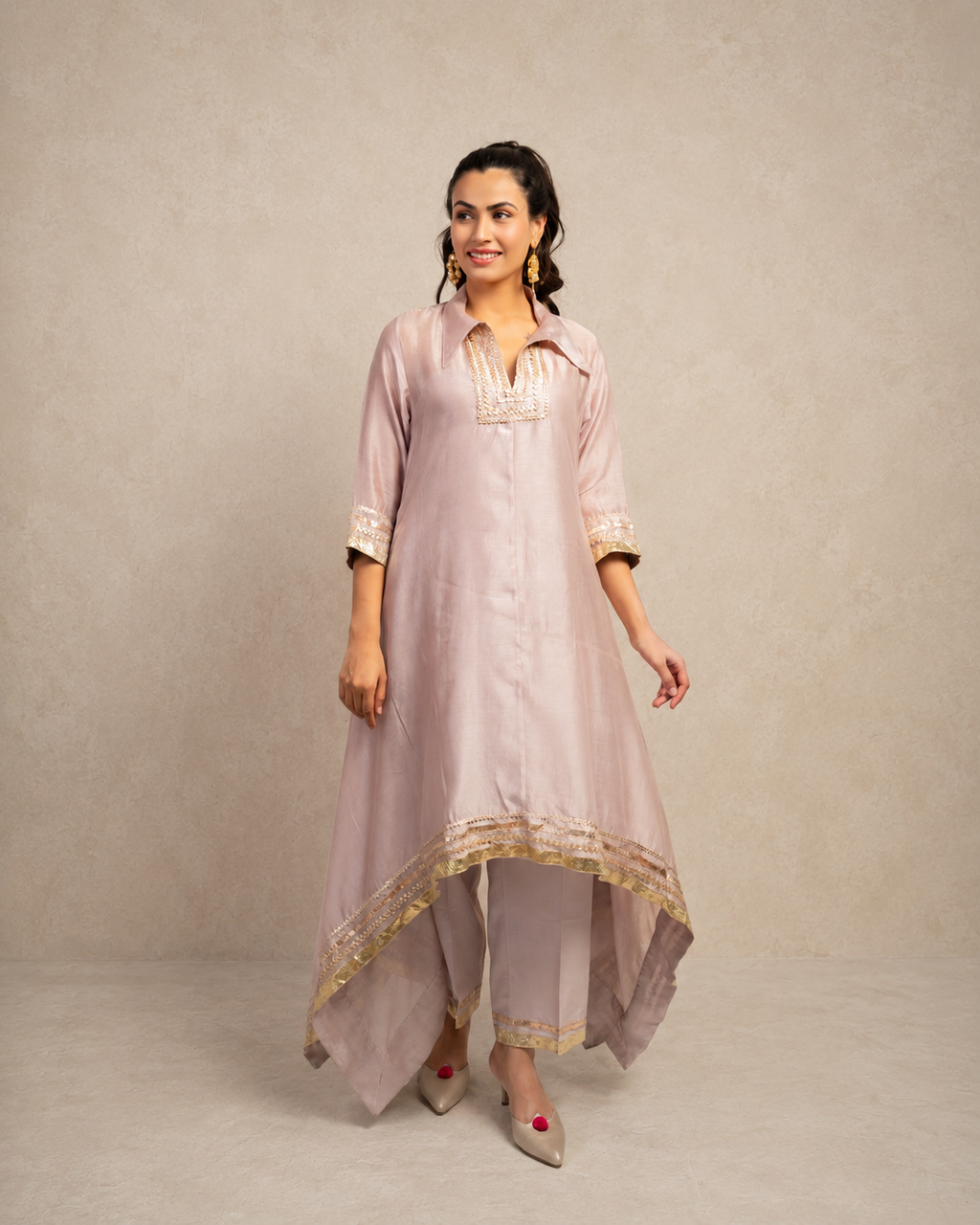 Blush Pink Kaftan Dress