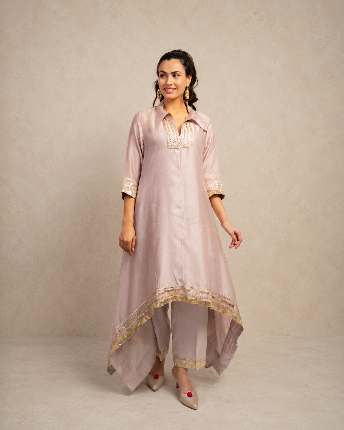 Blush Pink Kaftan Dress
