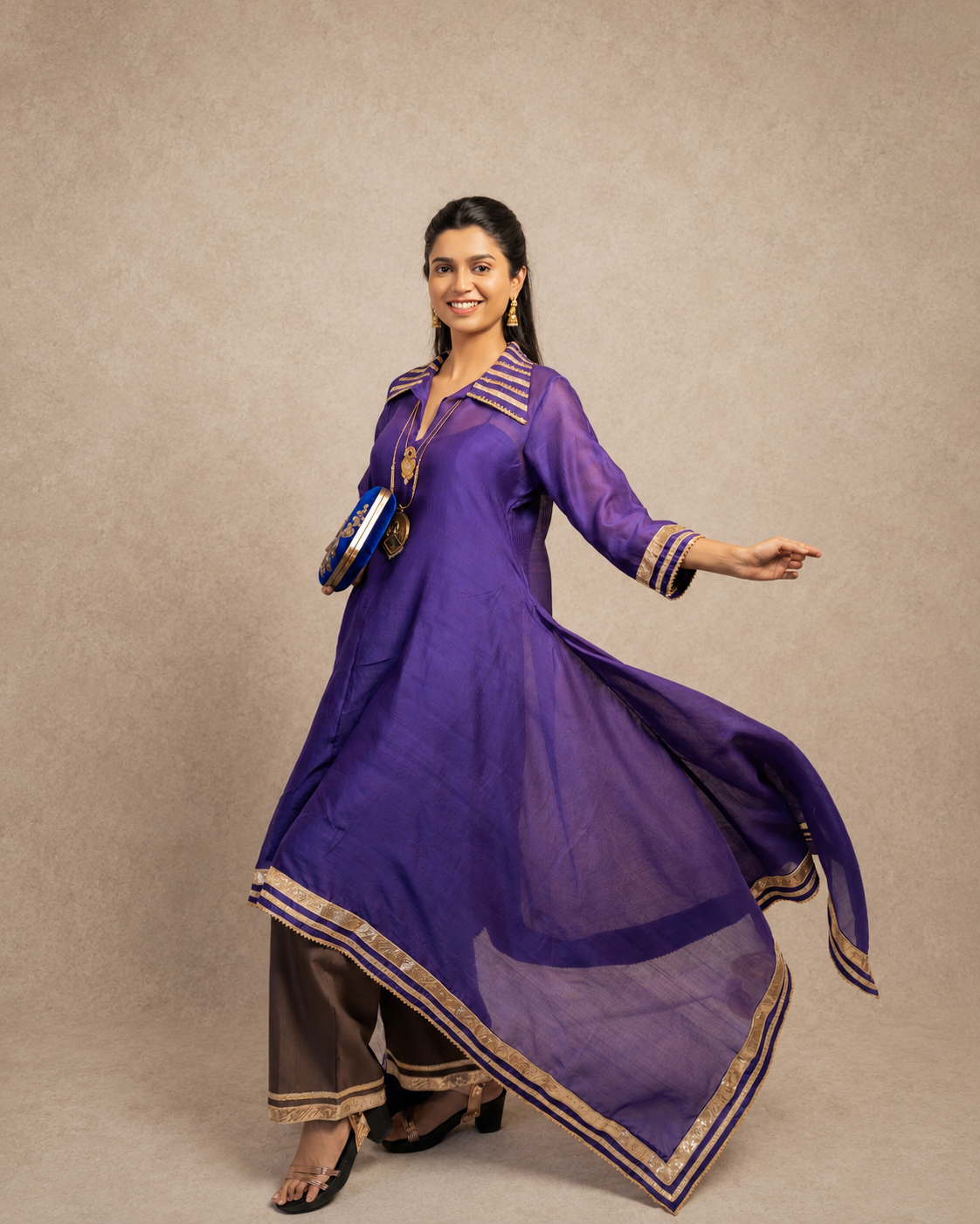 Purple Kaftan Dress