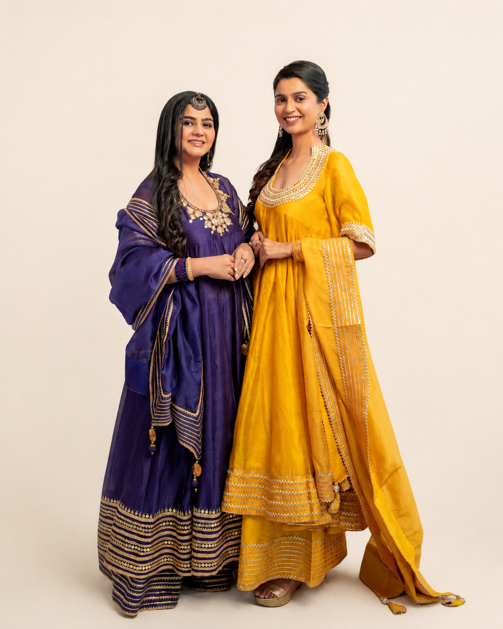 Yellow Anarkali