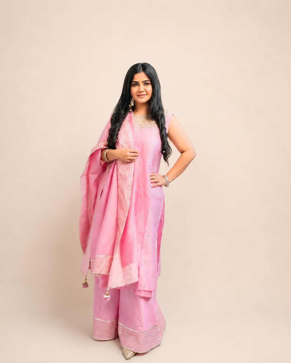 Baby Pink Salwar Suite
