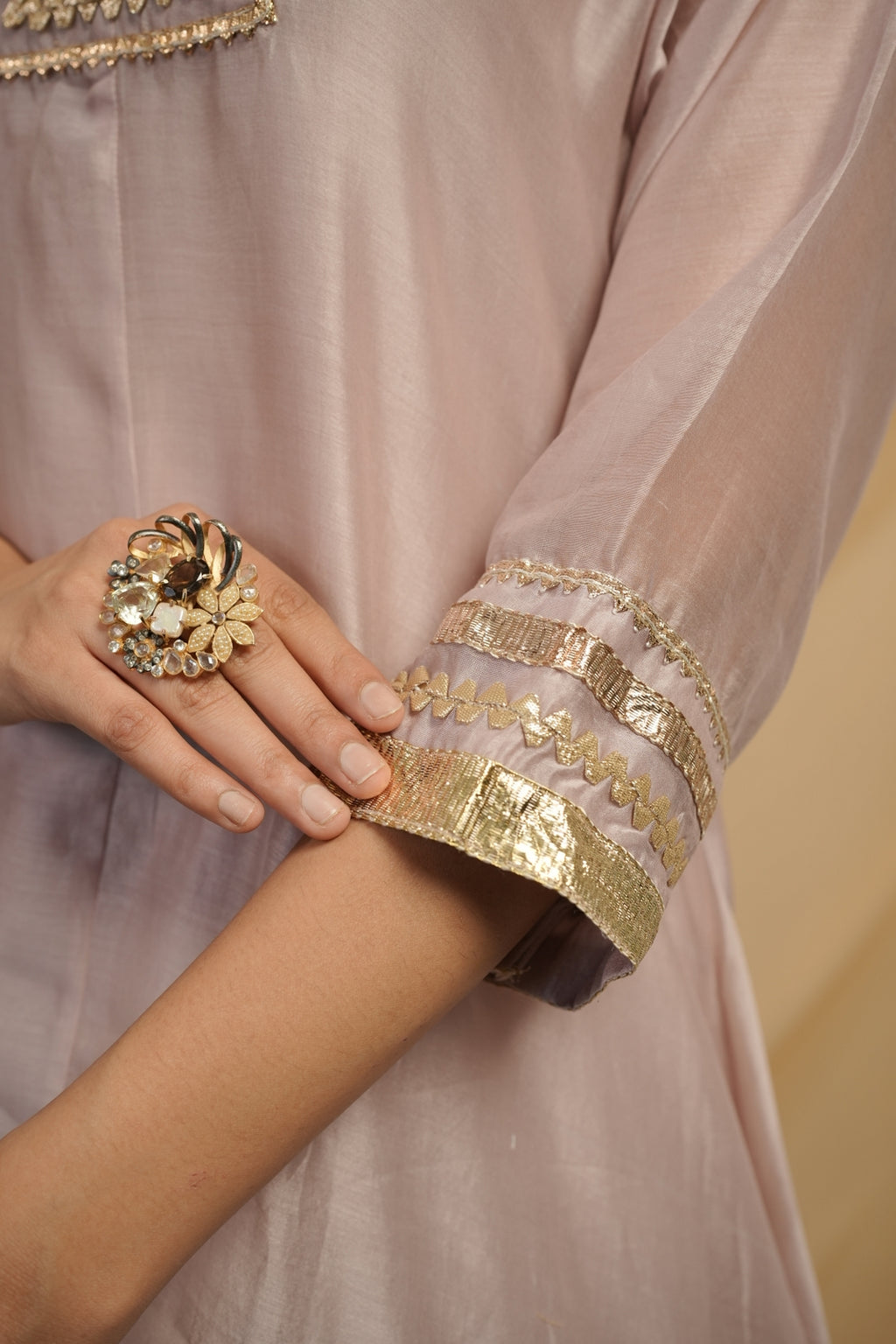 Blush Pink Kaftan Dress