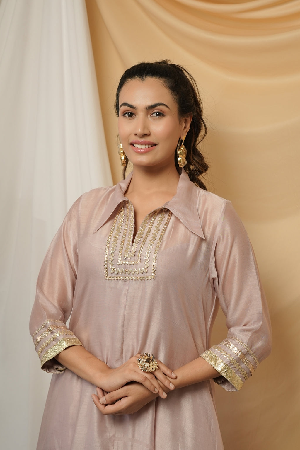 Blush Pink Kaftan Dress