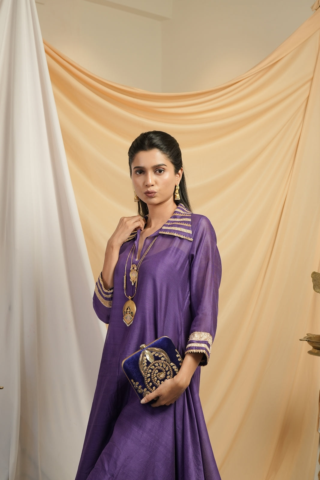 Purple Kaftan Dress