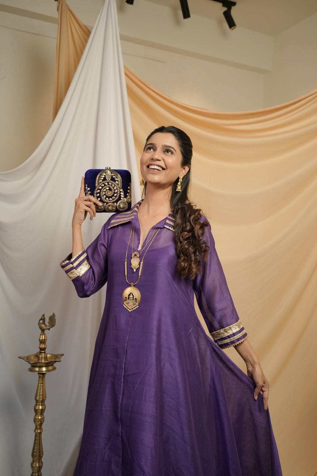 Purple Kaftan Dress