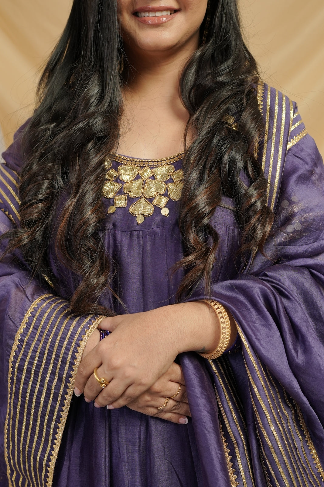 Purple Anarkali