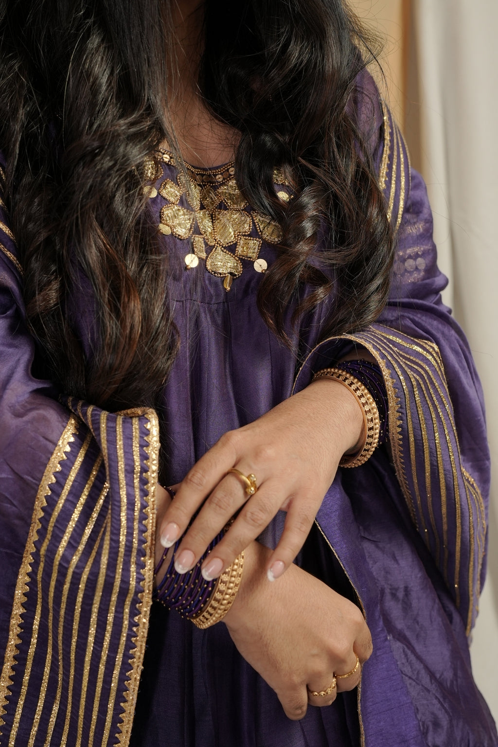 Purple Anarkali