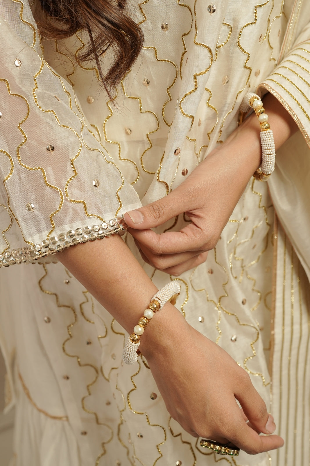 Ivory Sharara Set