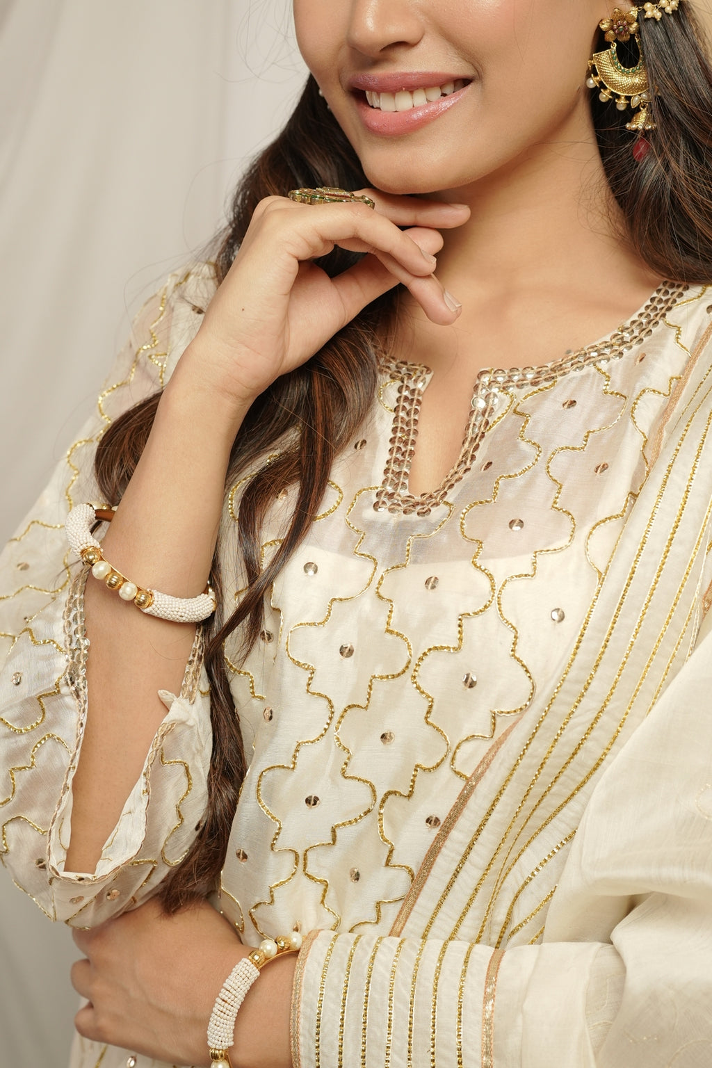 Ivory Sharara Set