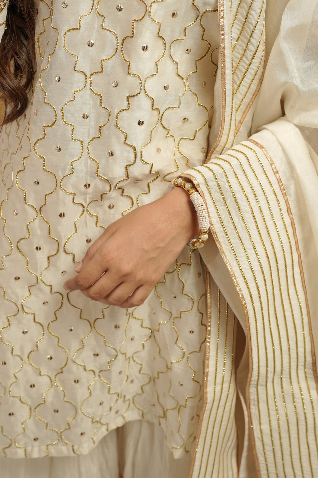 Ivory Sharara Set
